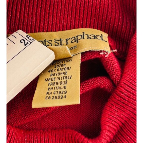 Vintage Tricots St Raphael Wool Sweater Men large Grandpa Merino Wool Buttons - Picture 3 of 5